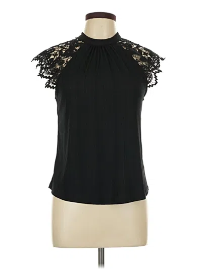 Pre-owned Love J Sleeveless Blouse In Black