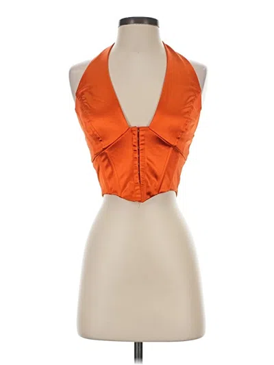 Pre-owned Love J Sleeveless Blouse In Orange