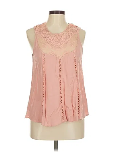 Pre-owned Love J Sleeveless Blouse In Pink