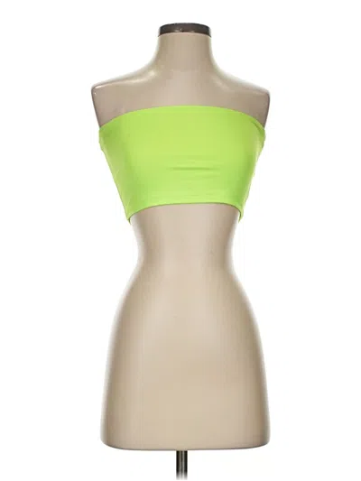 Pre-owned Love J Sleeveless Top Green Strapless Neckline Tops