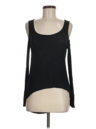 Pre-owned Love J Tank Top Black Cold Shoulder Neckline Tops