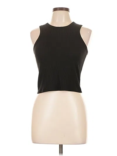 Pre-owned Love J Tank Top Black Halter Neckline Tops