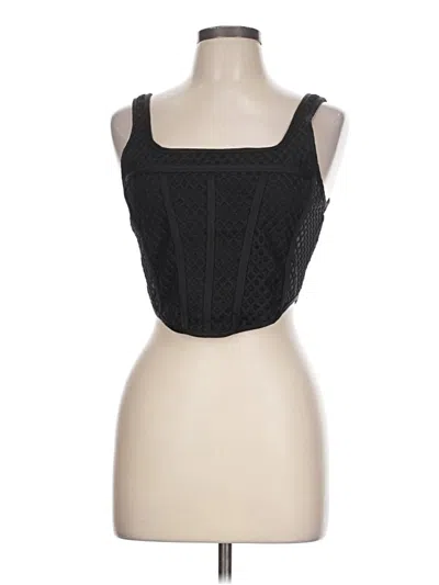 Pre-owned Love J Tank Top Black Square Neckline Tops