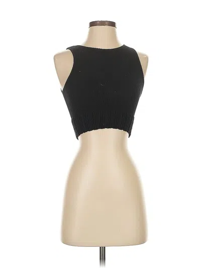 Pre-owned Love J Tank Top Black Strapless Neckline Tops