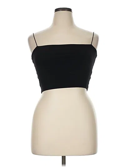 Pre-owned Love J Tank Top Black Strapless Neckline Tops