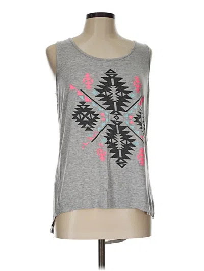 Pre-owned Love J Tank Top Gray Strapless Neckline Tops