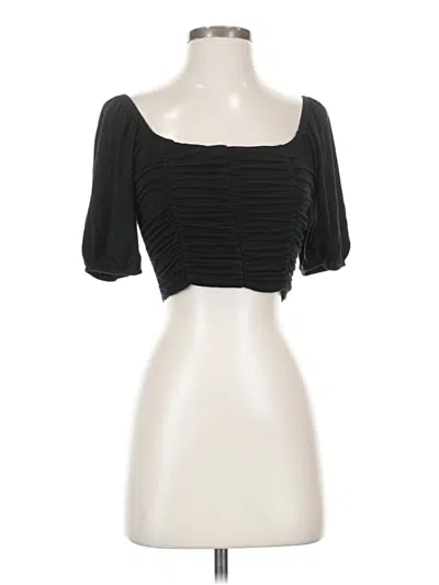 Pre-owned Love J Tube Top Black Strapless Neckline Tops