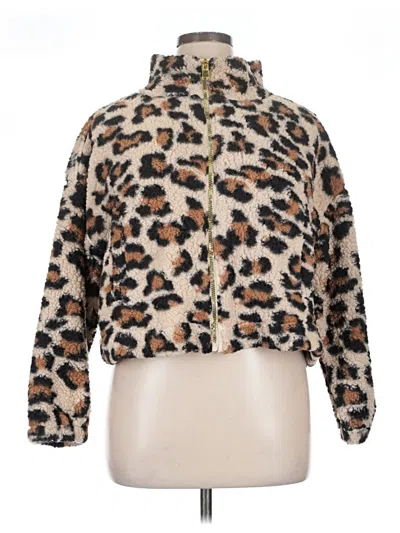 Pre-owned Love + Joy By Fct Cardigan Sweater In Brown