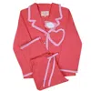 Love Letters X Pink / Purple Women's Pyjama Set - Dolce Rosa Watermelon/baby Pink