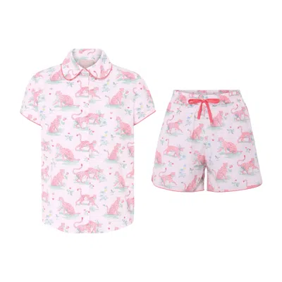 Love Letters X Women's Layla Pink Short Pyjama Set
