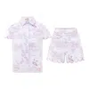 Love Letters X Women's Pink / White Pink Toile Cap Sleeve Short Pyjama Set In Multi