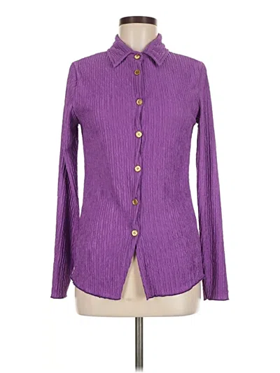 Pre-owned Love Long Sleeve Blouse In Purple