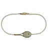 Love Love Tennis Women's Racket Diamond Ball Tennis Bracelet In Yellow Gold