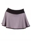 Love Love Tennis Women's Trim "o" Skirt In Soft Grey With Black