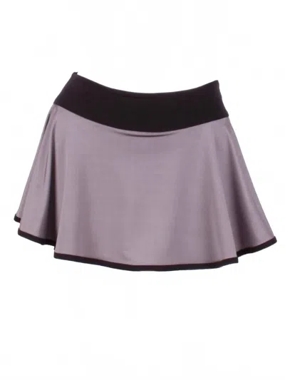 Love Love Tennis Women's Trim "o" Skirt In Soft Grey With Black