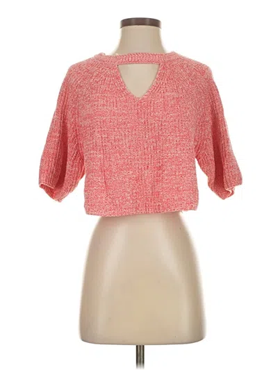 Pre-owned Love More. Cardigan Sweater In Red
