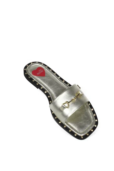 Love Moschino - 900 Platinum Sandals Ja28151c1eif0 In Gray