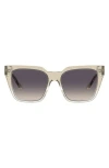 Love Moschino 52mm Square Sunglasses In Beige