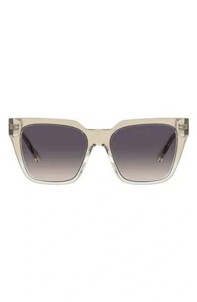 Love Moschino 52mm Square Sunglasses In Beige