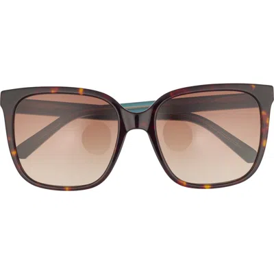 Love Moschino 56mm Square Sunglasses In Brown
