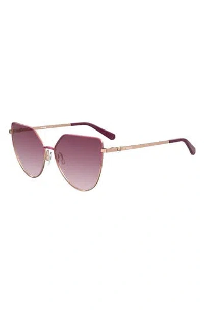 Love Moschino 59mm Cat Eye Sunglasses In Purple