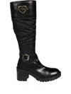 Love Moschino 70mm Quilted Knee-high Boots In Black