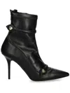 Love Moschino 90mm Zip-up Boots In 黑色