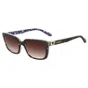Love Moschino Acetate Women's Sunglasses In Brown