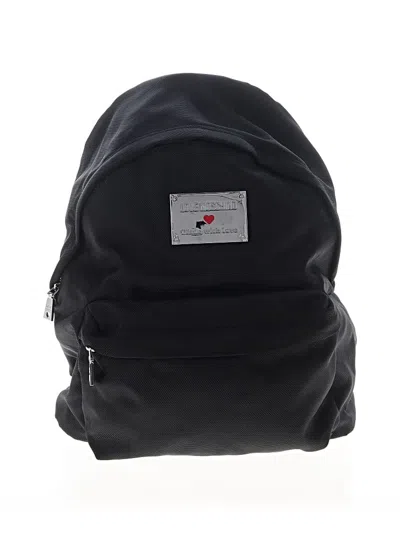 Pre-owned Love Moschino Backpack In Black
