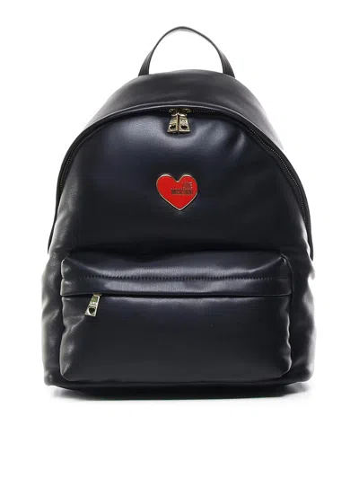 Love Moschino Backpack With Logo In Negro