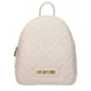 Love Moschino Backpacks And Baby Bags Women Polyurethane Beige/ivory