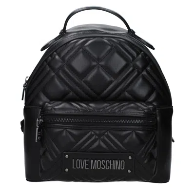 Love Moschino Backpacks And Fuppies Women Polyurethane Black