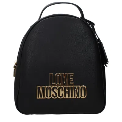 Love Moschino Backpacks And Fuppies Women Polyurethane Black