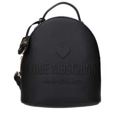 Love Moschino Backpacks And Fuppies Women Polyurethane Black