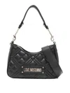 Love Moschino Quilted Shoulder Bag With Gold-tone Accents In Black
