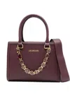 Love Moschino Chain-embellished Tote Bag In Purple