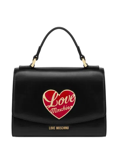 Love Moschino Heart-appliqué Tote Bag In Black