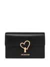 Love Moschino Heart-detail Chain-strap Cross Body Bag In Black