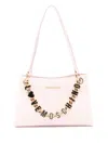 Love Moschino Bubblegum Pink Chain Link Bag In Cipria+cipria