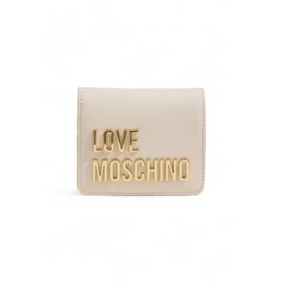 Love Moschino Beige Polyethylene Wallet In Neutral