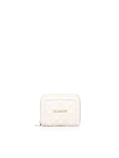 Love Moschino Bi-fold Wallet In White