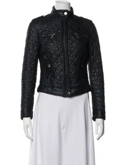 Pre-owned Love Moschino Biker Jacket In Black