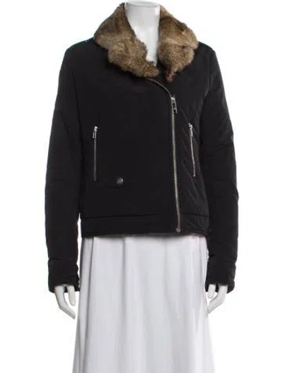 Pre-owned Love Moschino Biker Jacket In Gray