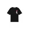 Love Moschino Black Cotton T-shirt In Black