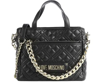 Love Moschino Black Logo Mini Satchel
