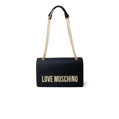 Love Moschino Logo-lettering Shoulder Bag In Black