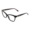 Love Moschino Black Women Optical Frames In Black