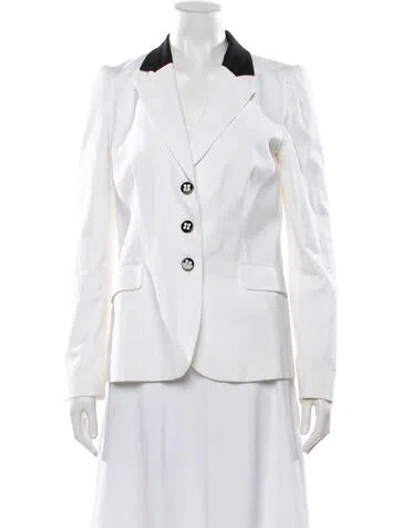 Pre-owned Love Moschino Blazer In White