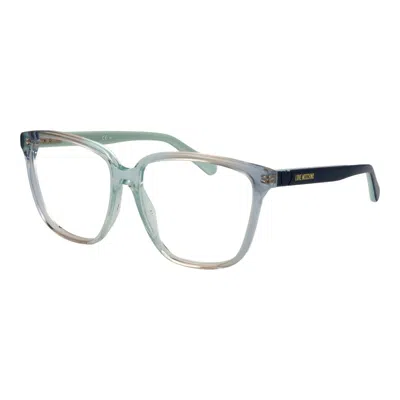 Love Moschino Blue Plastic Glasses (frames) In Gray
