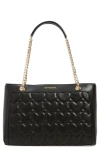 LOVE MOSCHINO BORSA QUILTED FAUX LEATHER CROSSBODY BAG